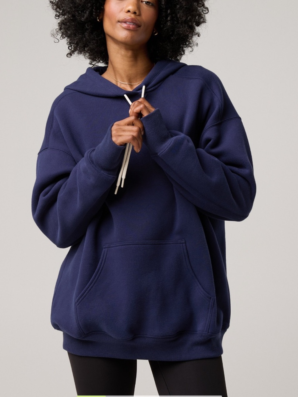 Aerie Offline Cloud Fleece 
Oversized Hoodie, Royal Navy, Size Large, NWT